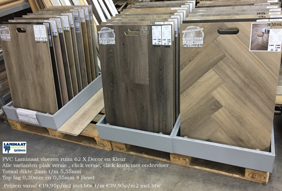 Pvc click Dark Grey Oak 5506 7mm dik met integreerde ondervloer - Afbeelding 7