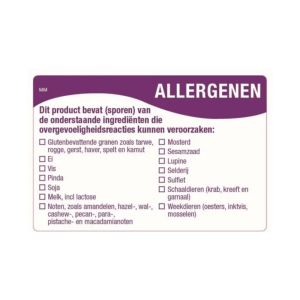 Daymark Beschrijfbare Allergenen Etiketten – 7,6 x 5,1 cm – 500 stuks