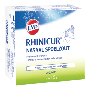 Rhinicur Neusspoelzout Sachets – 20 stuks