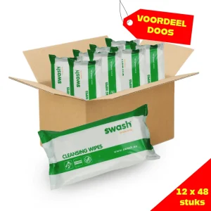 Cleansing Wipes Geparfumeerd Omdoos – 12 x 48 stuks – Voordeelverpakking!