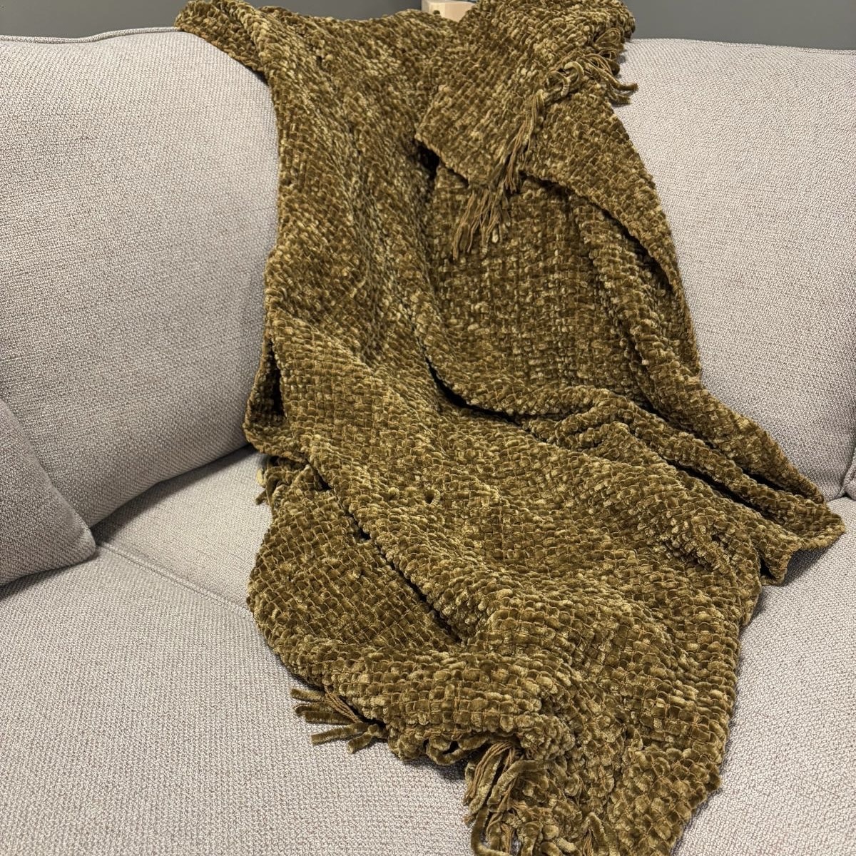 Plaid – Mustard green