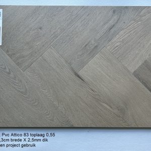 Visgraat XL Plak Pvc laminaat Attico 83 Natuur Eik Dry-Back