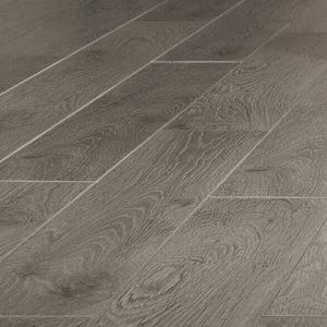 Laminaat Donker Grijs Titanium Eik 8mm Dik 4V-groev