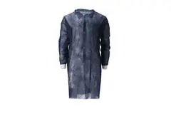 Bescherm/bezoekers jas non woven blauw
