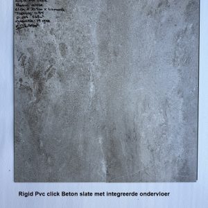 Pvc click Beton Slate met integreerde ondervloer €16,95m2