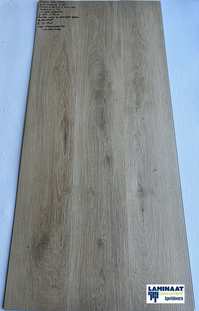 35,80m2 Pvc click Eik Cabine met integreerde ondervloer = €535 - Afbeelding 5