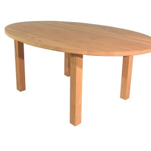 Caen – Ovale houten eettafel