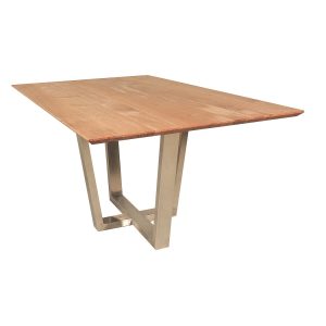 Capri – Moderne eettafel met RVS onderstel
