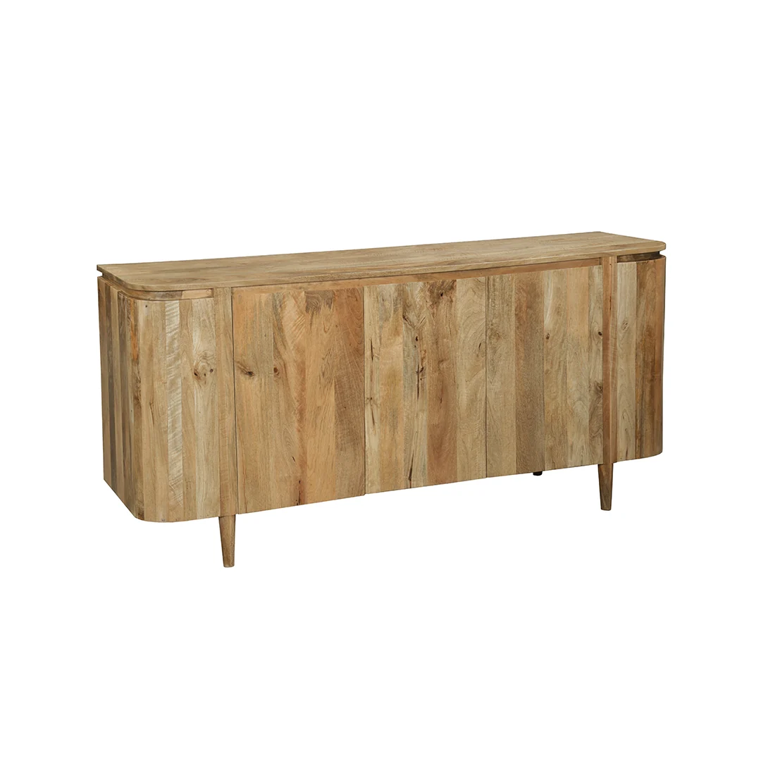 Mangohouten Dressoir Ovalis 180 cm - Afbeelding 3