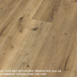 Pvc click Dark Oak 2904 7mm dik met integreerde ondervloer