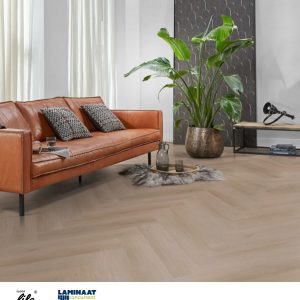 Visgraat Plak Pvc Yup Merton Heringbone Dark Oak 7511 Dry-Back