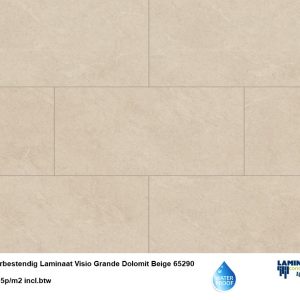 Waterbestendig Visio Grande tegel laminaat Dolomit Beige €14,95m2