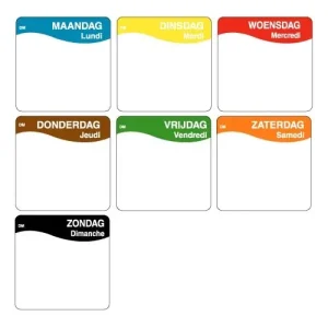 Stickers met schrijfvlak – 1000 stickers per rol