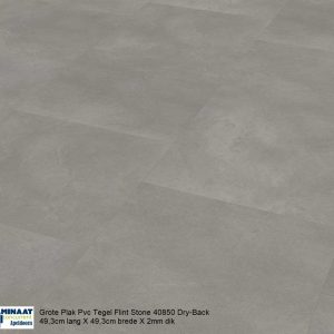 Plak Pvc Grote Tegel Flint Stone 49,3cm lang X 49,3cm brede Dry-Back