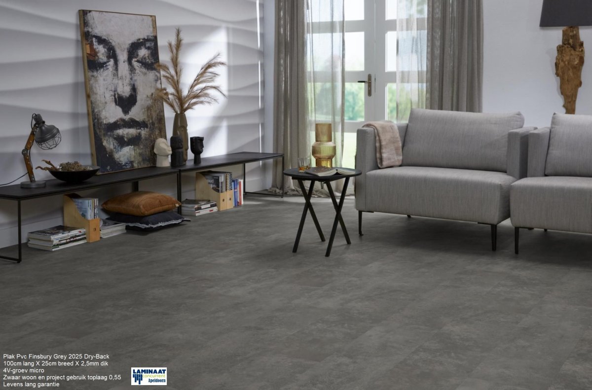 Plak Pvc Finsbury Grey 2025 Dry-Back €31,50p/m2 - Afbeelding 7