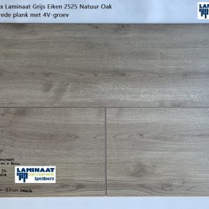 15,68m2 Ambiant laminaat Grijs Eiken 2525 Natuur Oak 33cm breed €235,-
