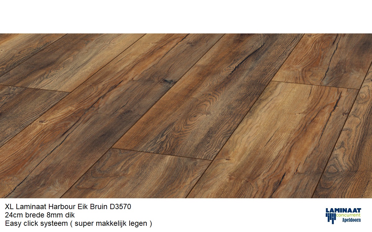 Laminaat Harbour Eik D3570 24cm brede XL €19,95m2 - Afbeelding 2