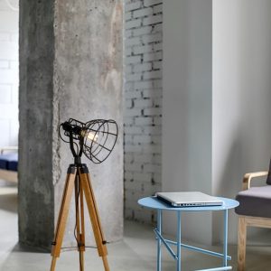 JOSHUA – Vloerlamp – Ø 42 cm – 1xE27 – Zwart