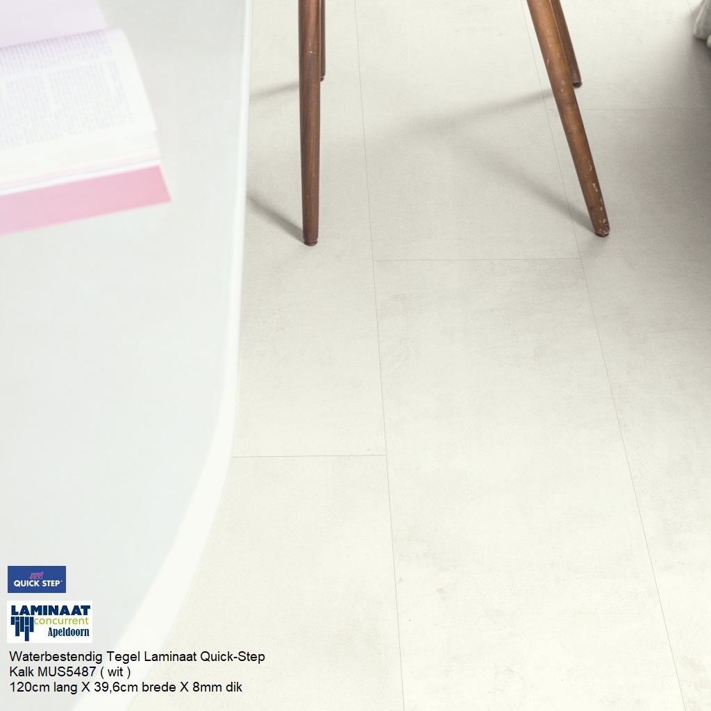 Waterbestendig Tegel Laminaat Muse Kalk Mus5487 wit - Afbeelding 7