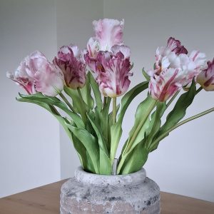 Kunst papegaaitulpen lavender mix