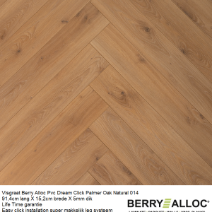 Visgraat Pvc Dream Click Palmer Oak Natural Dream click Pro