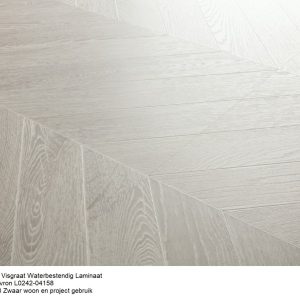 Hongaarse punt Waterbestendig Laminaat  Light Grey Chevron