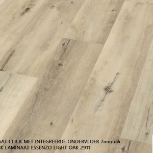 Pvc click Light Oak 2911 7mm dik met integreerde ondervloer