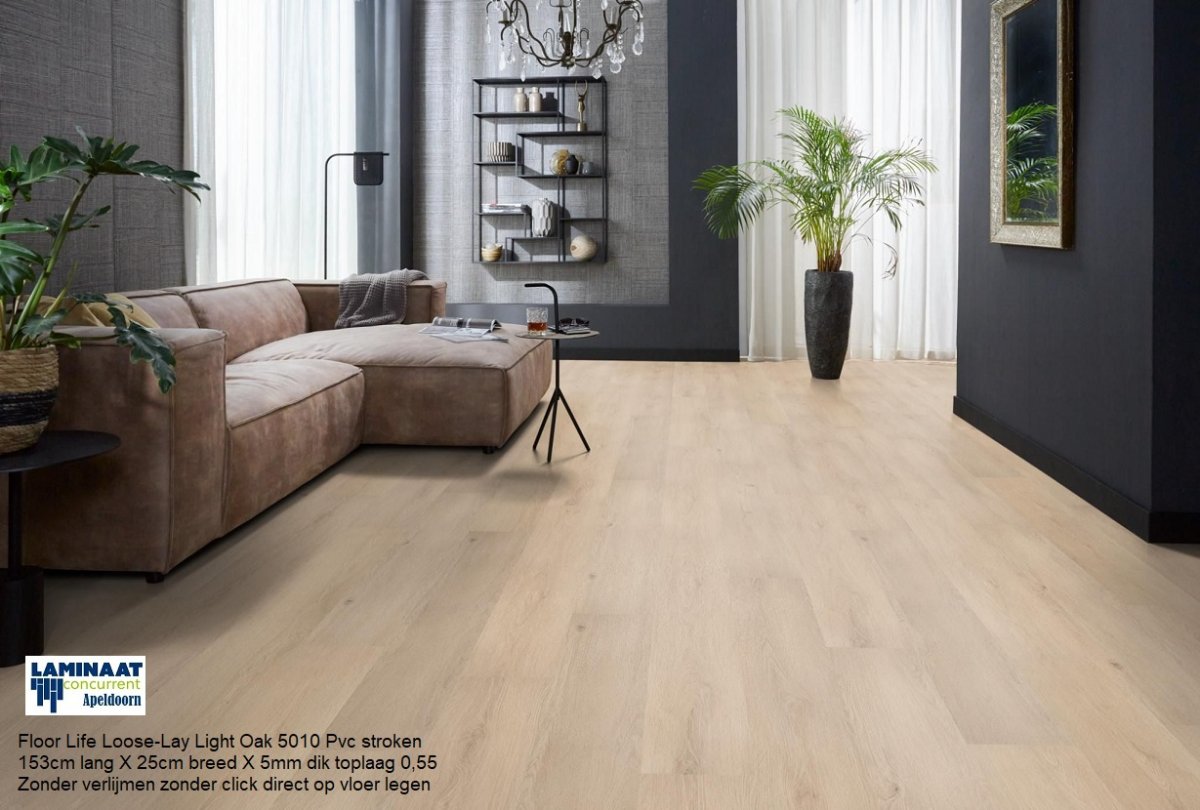 Floor Life Loose-Lay Light Oak 5010 Pvc stroken - Afbeelding 3
