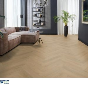 Visgraat click Pvc Yup Merton Heringbone Light Oak 7613