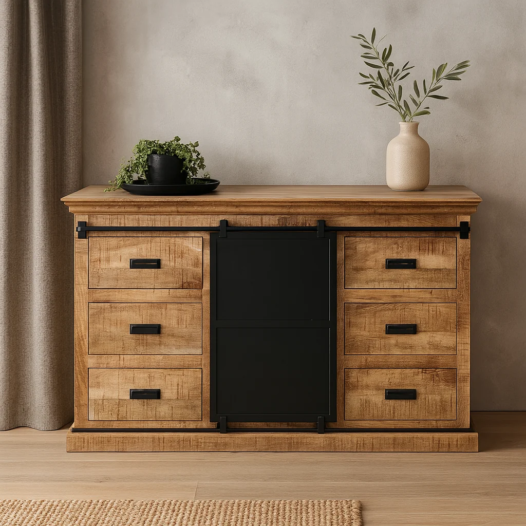 Mangohouten Dressoir Milan 160 cm - Afbeelding 2