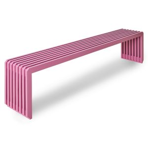 HKLIVING Slatted Bench L – Hot Pink