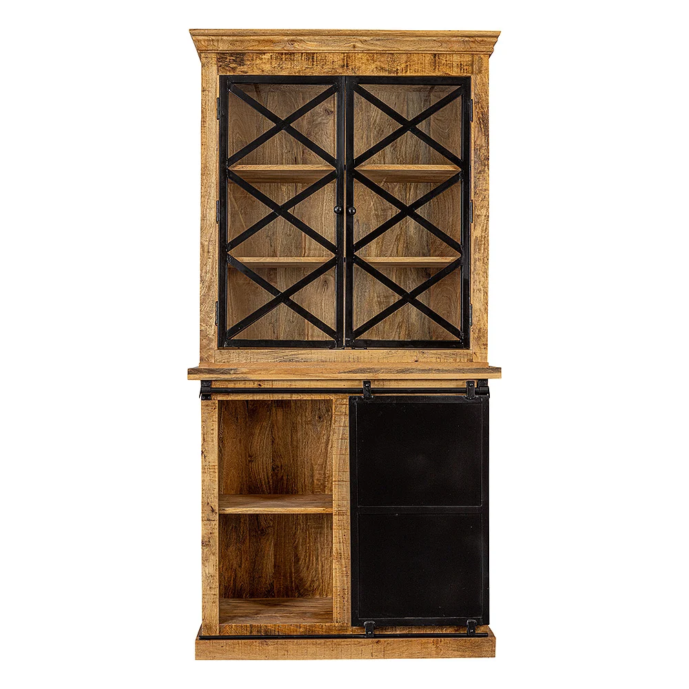 Mangohouten Buffetkast Milan 100 cm met Deurtjes X - Afbeelding 4