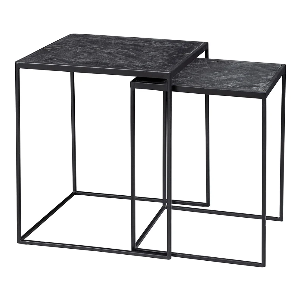 Mangohouten Salontafels Carlin set van 2 - Afbeelding 4