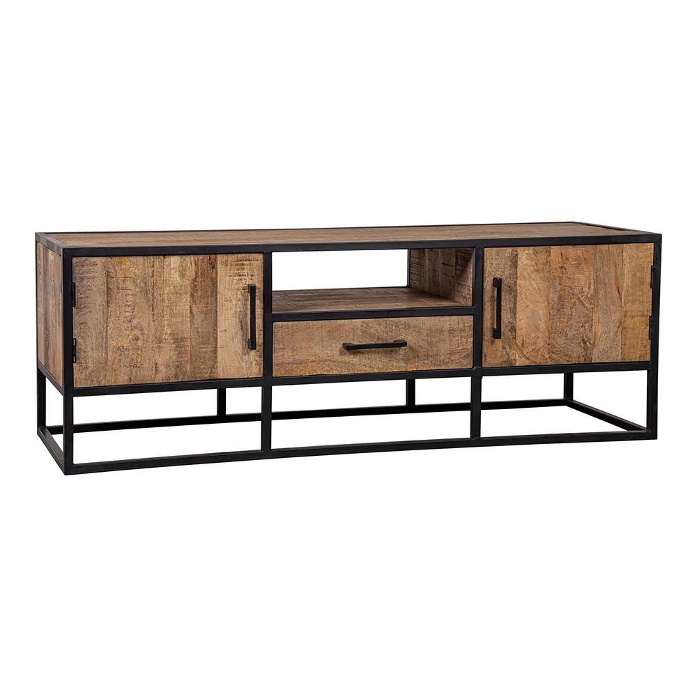 Mangohouten TV Meubel Lowen 165 cm - Afbeelding 5