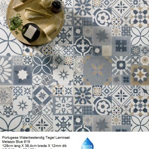 Portugeese Waterbestendig Tegel laminaat Melazzo Blue 819