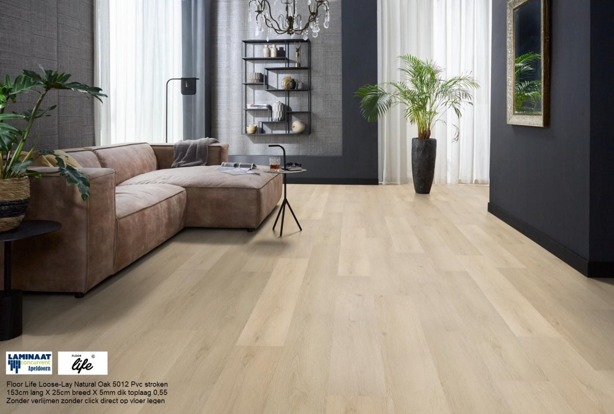 Floor Life Loose-Lay Natural Oak 5012 Pvc stroken - Afbeelding 3