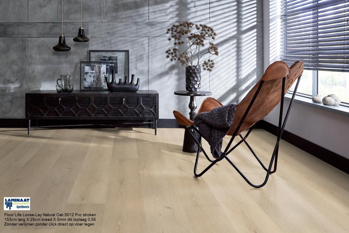 Floor Life Loose-Lay Natural Oak 5012 Pvc stroken - Afbeelding 4