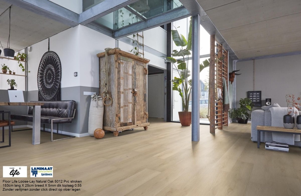Floor Life Loose-Lay Natural Oak 5012 Pvc stroken - Afbeelding 5