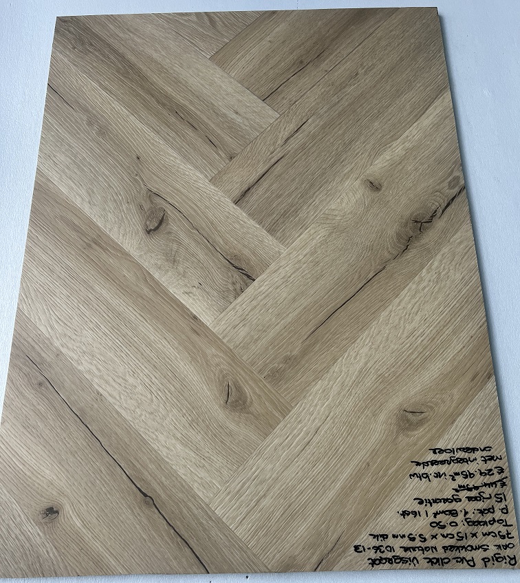 Visgraat Pvc click Oak Smokked Natuur met integreerde ondervloer €23,95m2 - Afbeelding 6