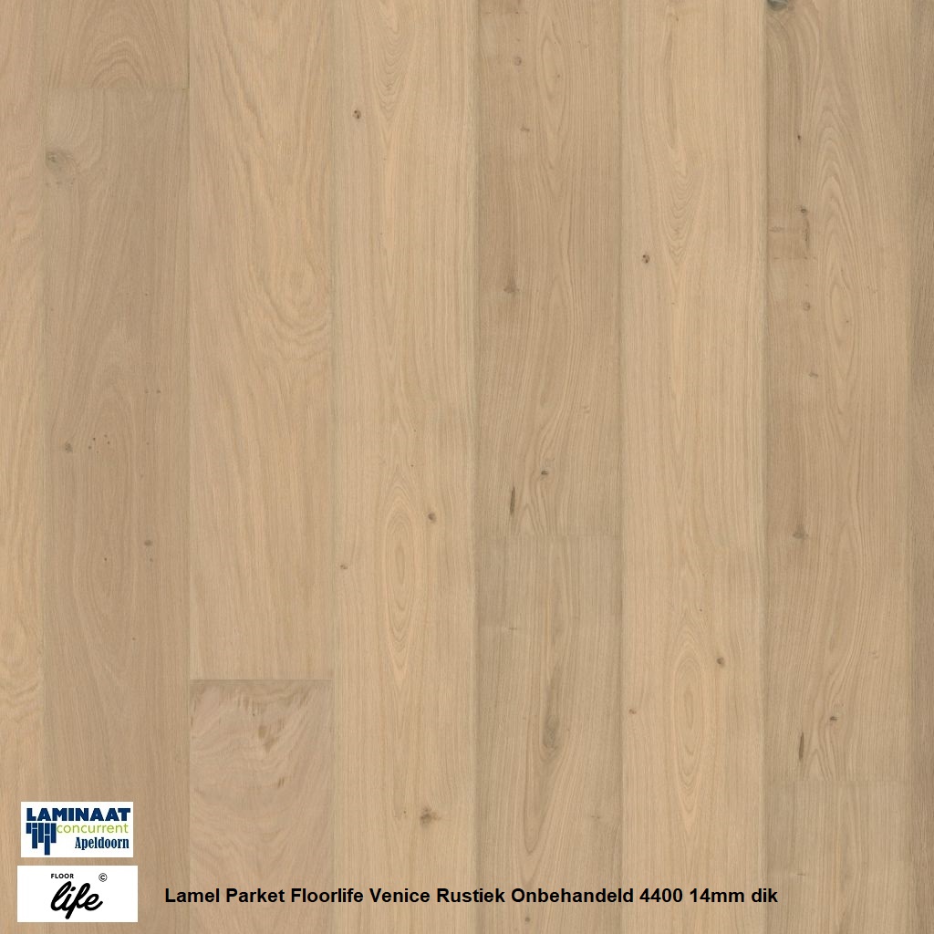 Lamel Parket Floorlife Venice Rustiek Onbehandeld 4400 14mm dik - Afbeelding 2