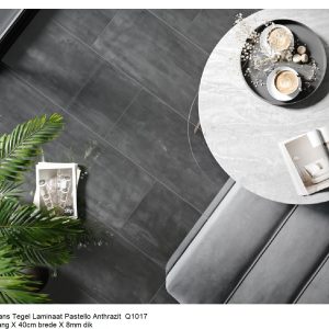 Hoogglans Tegel Laminaat Pastello Anthrazit Q1017 €19,95p/m2