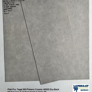 33m2 Plak Pvc Tegel Wit Primero Cosmic 46925 Dry-Back = €295