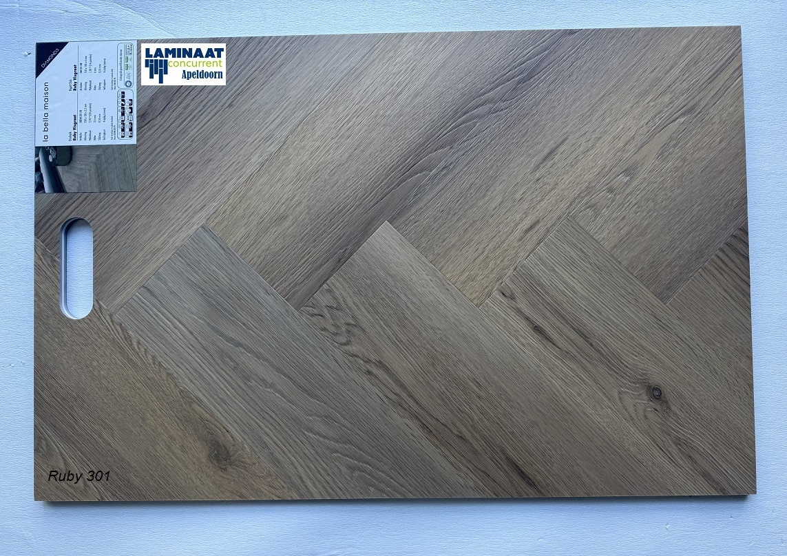 Visgraat Plak Pvc Ruby Oak 301 Dry-Back - Afbeelding 3
