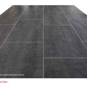 Kronotex Senia Zwart Antraciet Tegel Laminaat €16,95p/m2