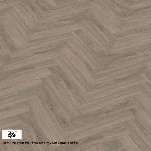42.5m2 Visgraat Plak Pvc Smoky 2530 = €738