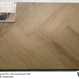 VT Wonen Visgraat Pvc click Sun Kissed 7011 met integreerde ondervloer