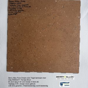 Pvc Dream click tegel Clay Terrazo bruin €14,95p/m2