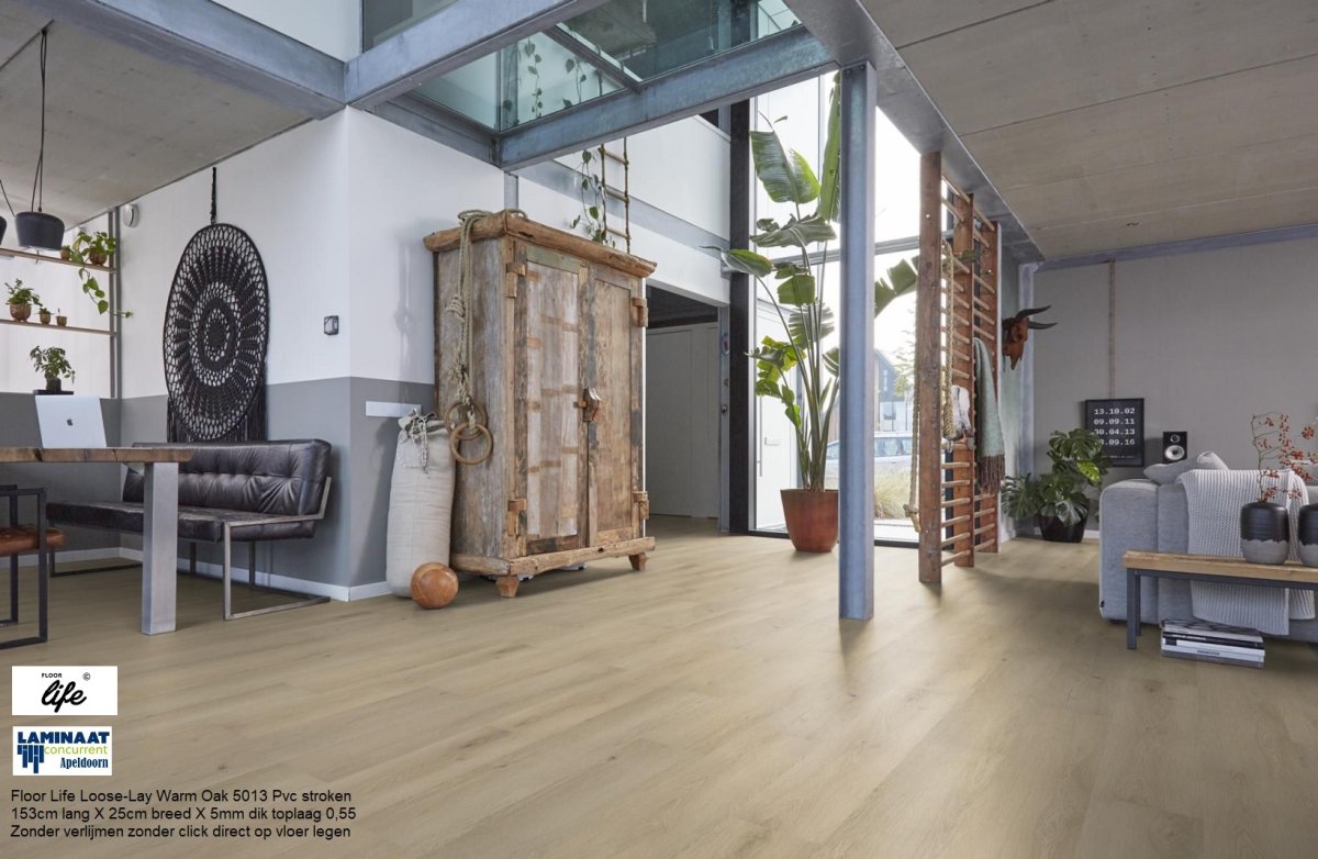 Floor Life Loose-Lay Warm Oak 5013 Pvc stroken - Afbeelding 5