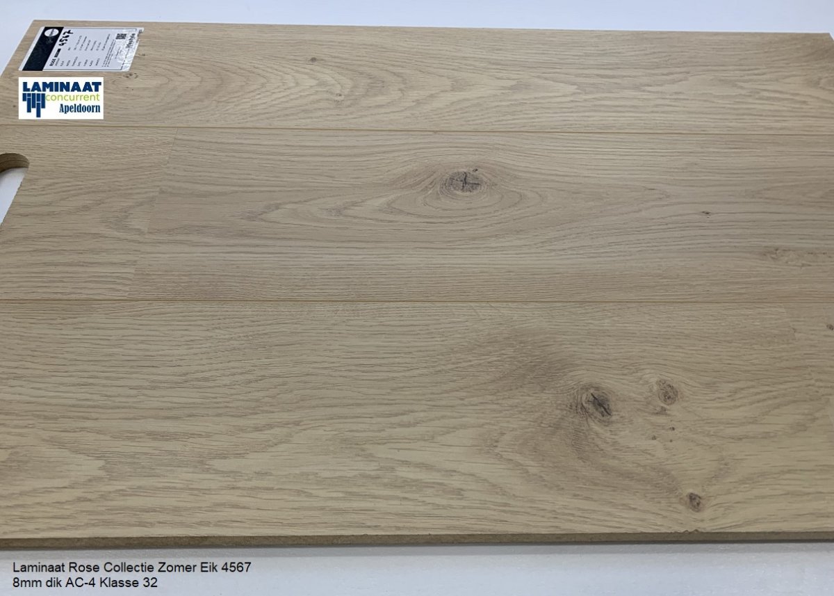 Laminaat Rose Zomer Eik 4567 8mm dik 2V-groev - Afbeelding 2