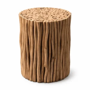 Acacia (Mimosa) Houten Bijzettafel Naturel 35 cm